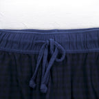 NAUTICA Pajama Pants Easy Pants M Navy Check Polyester