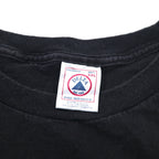 HARLEY DAVIDSON USA MADE DELTA BODY FIRE PATTERN T-SHIRT 2XL BLACK LOGO PRINT PRO WEIGHT