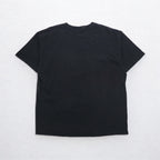 HARLEY DAVIDSON USA MADE DELTA BODY FIRE PATTERN T-SHIRT 2XL BLACK LOGO PRINT PRO WEIGHT