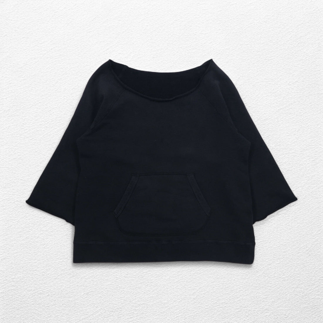 SUNSEA カットオフ POP ART スウェット FREE ブラック フロントポケット