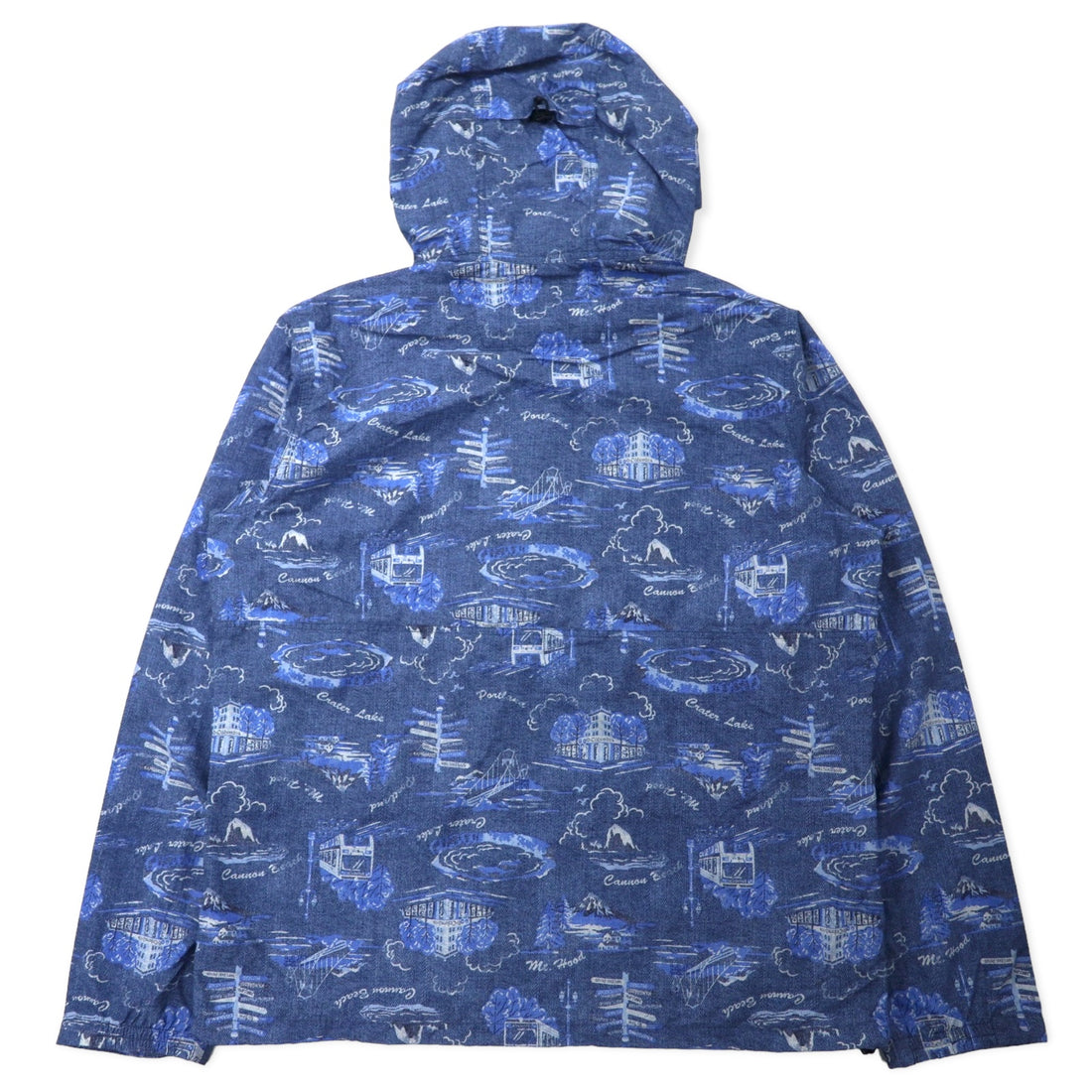 Columbia ヘイゼンパターンドジャケット XL ブルー 総柄 ナイロン 撥水 パッカブル HAZEN PATTERNED JACKET PM3728