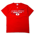 日本然リトテ-古着オンライン-majestic USA製 00年代 MLB プリント Tシャツ L レッド コットン RED SOX BASEBALL CLUB-majestic USA Made 00's MLB Print T-Shirt L Red Cotton RED SOX BASEBALL CLUB