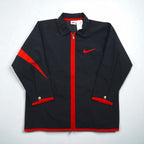 NIKE 90年代 銀タグ ナイロンジャケット ジャージ M ブラック ビッグスウォッシュ