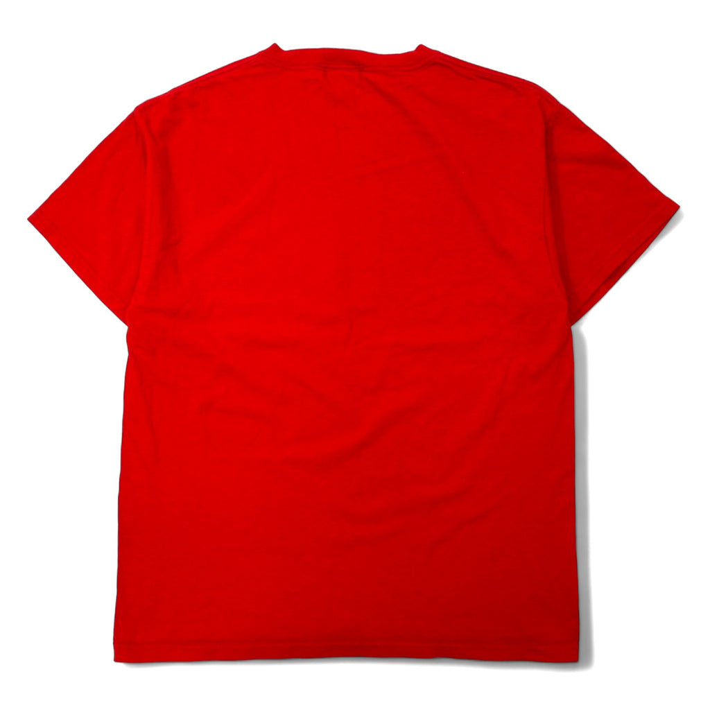 majestic USA made 00s MLB print T-shirt L red cotton RED SOX BASEBALL CLUB