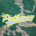 Lee 90s Pathway SKATEBOARDS Sweatshirt XL Green Tie-dye Premium Cotton Made in Mexico