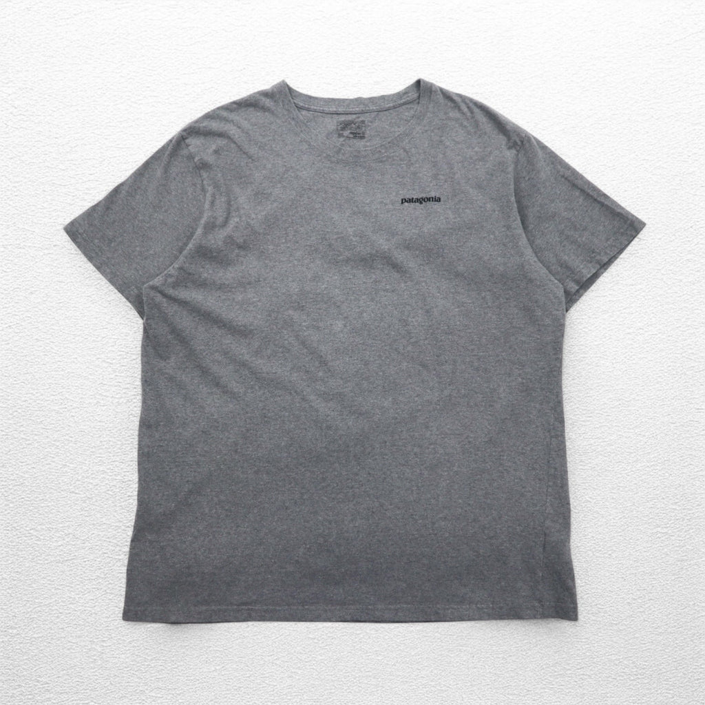 Patagonia P-6 Logo Cotton T-Shirt 2XL Grey Back Print 38906