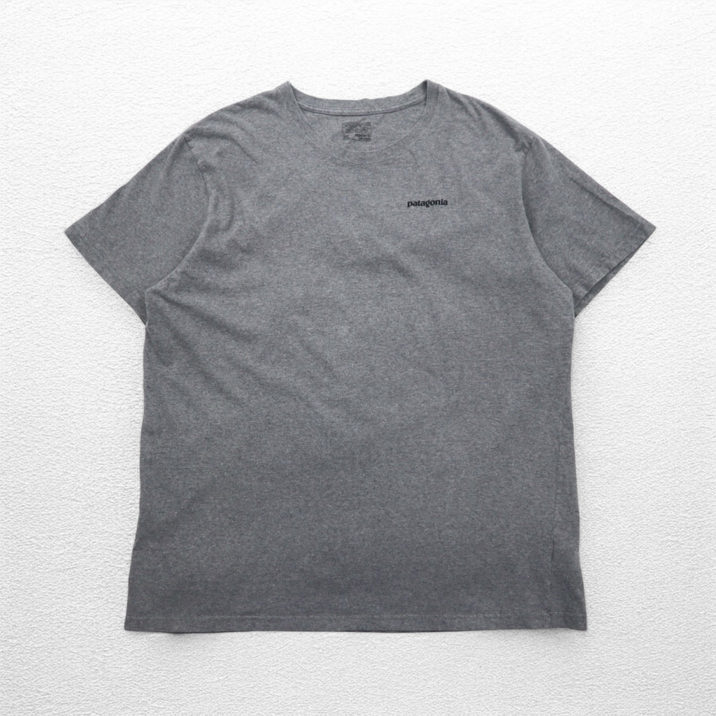 Patagonia P-6 Logo Cotton T-Shirt 2XL Grey Back Print 38906
