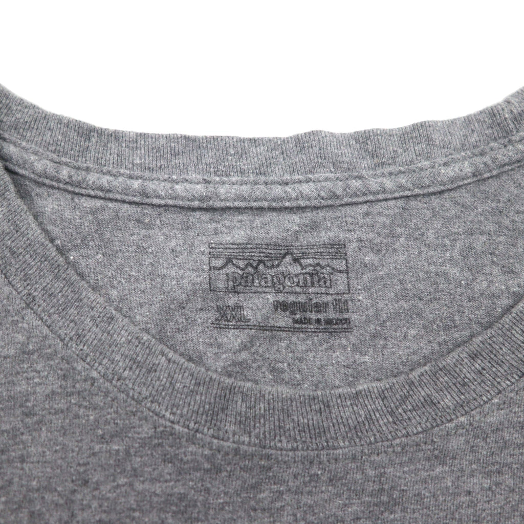 Patagonia P-6 Logo Cotton T-Shirt 2XL Grey Back Print 38906