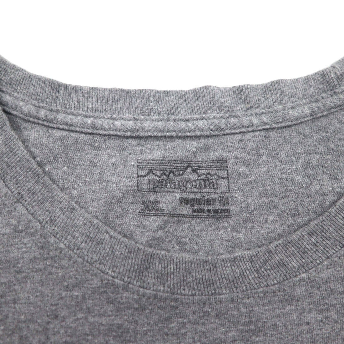 Patagonia P-6 Logo Cotton T-Shirt 2XL Grey Back Print 38906