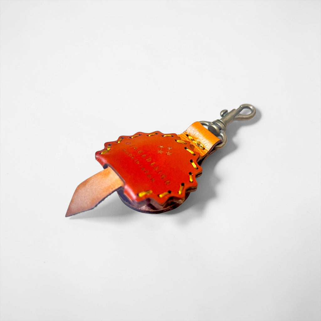 OJAGA DESIGN 日本製 レザー キーキャップ キーホルダー ブラウン CUPIDO