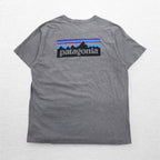 Patagonia P-6 Logo Cotton T-Shirt 2XL Grey Back Print 38906