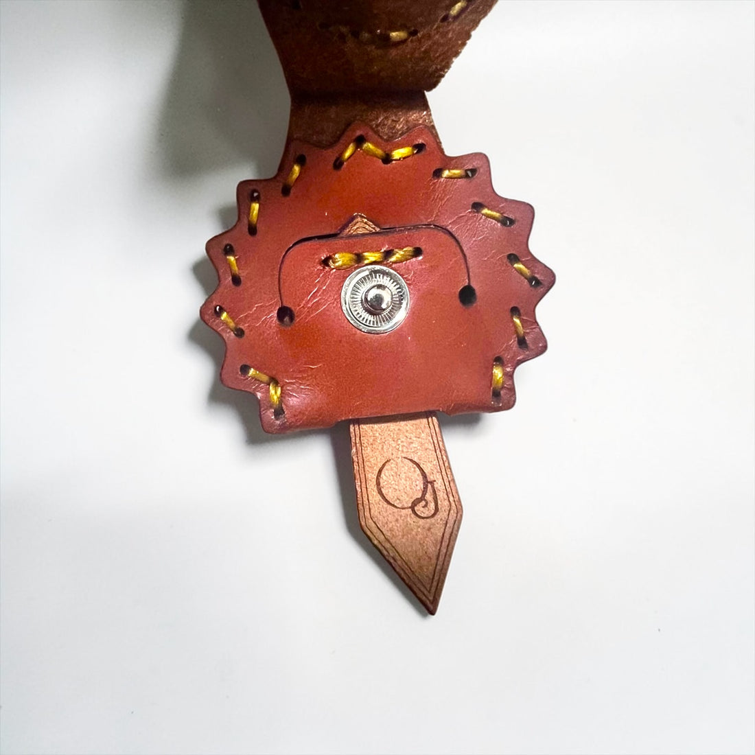 OJAGA DESIGN 日本製 レザー キーキャップ キーホルダー ブラウン CUPIDO