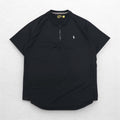 POLO RALPH LAUREN パフォーマンス ドライフィット シャツ L ブラック ハーフジップ サイドポケット