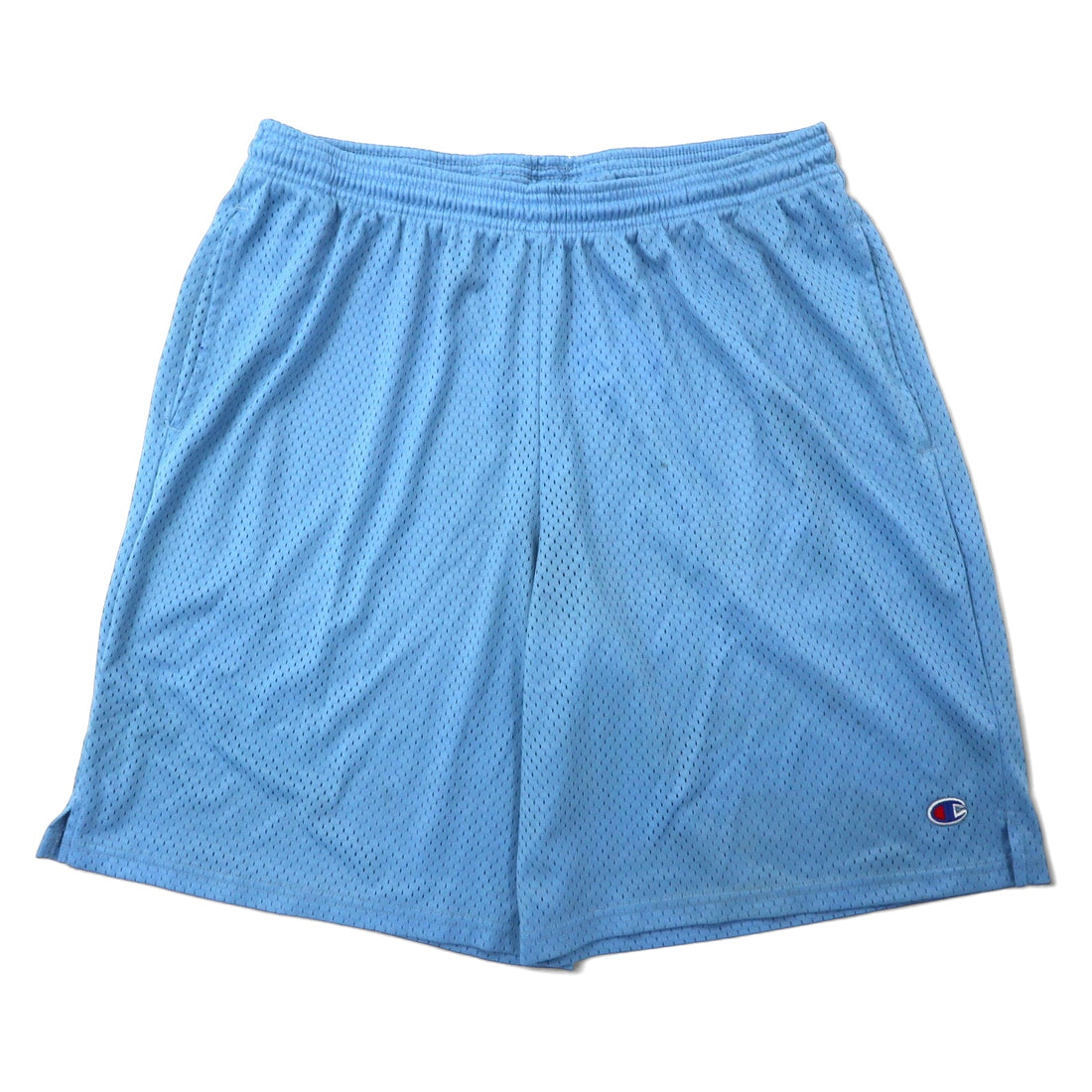 日本然リトテ-古着オンライン-Champion メッシュ ゲームパンツ ハーフパンツ バスパン XL ブルー ポリエステル-Champion Mesh Game Pants Shorts Bath Pants XL Blue Polyester
