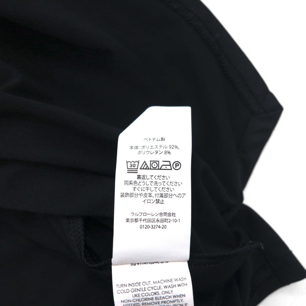 POLO RALPH LAUREN パフォーマンス ドライフィット シャツ L ブラック ハーフジップ サイドポケット