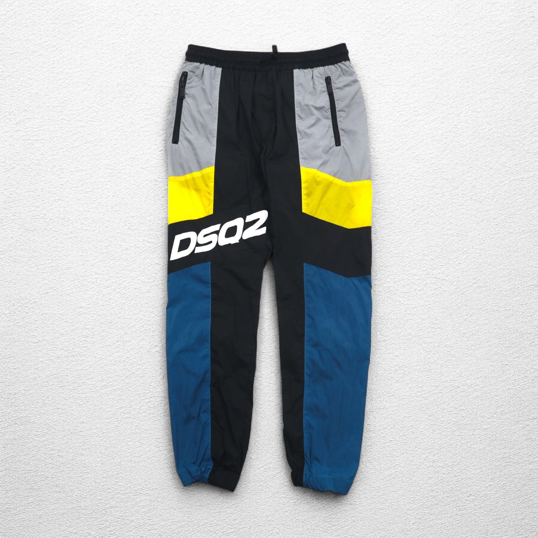 DSQUARED2 Color Block Jogger Nylon Pants Track Pants L Multicolor