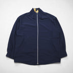 90s Vintage Reversible Satin Jacket リバーシブル サテンジャケット XL ネイビー 総柄 スカーフ ペイズリー柄