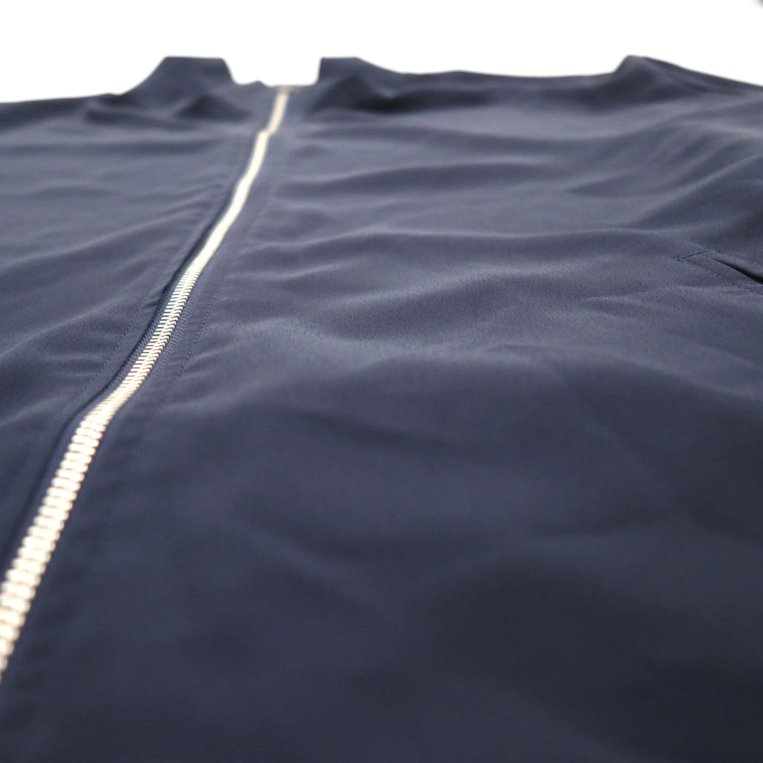 90s Vintage Reversible Satin Jacket リバーシブル サテンジャケット XL ネイビー 総柄 スカーフ ペイズリー柄