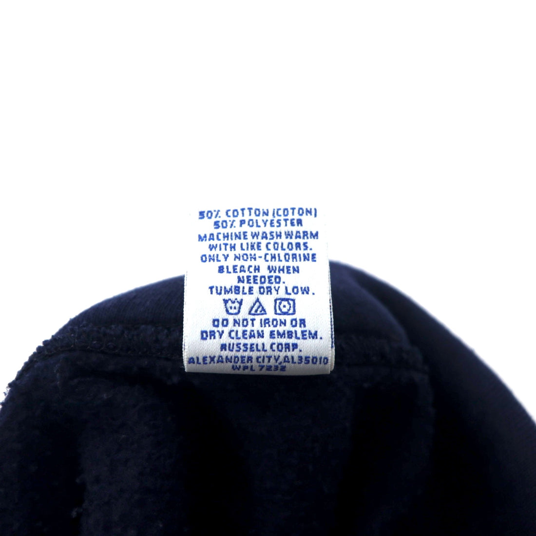RUSSELL ATHLETIC 90's College Pullover Parka M Navy Cotton CLARION UNIVERSITY Made in Mexico