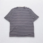 Polo by Ralph Lauren 90年代 ピマコットン ボーダー ポロシャツ XL ホワイト ネイビー スモールポニー刺繍