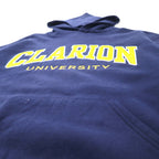 RUSSELL ATHLETIC 90's College Pullover Parka M Navy Cotton CLARION UNIVERSITY Made in Mexico