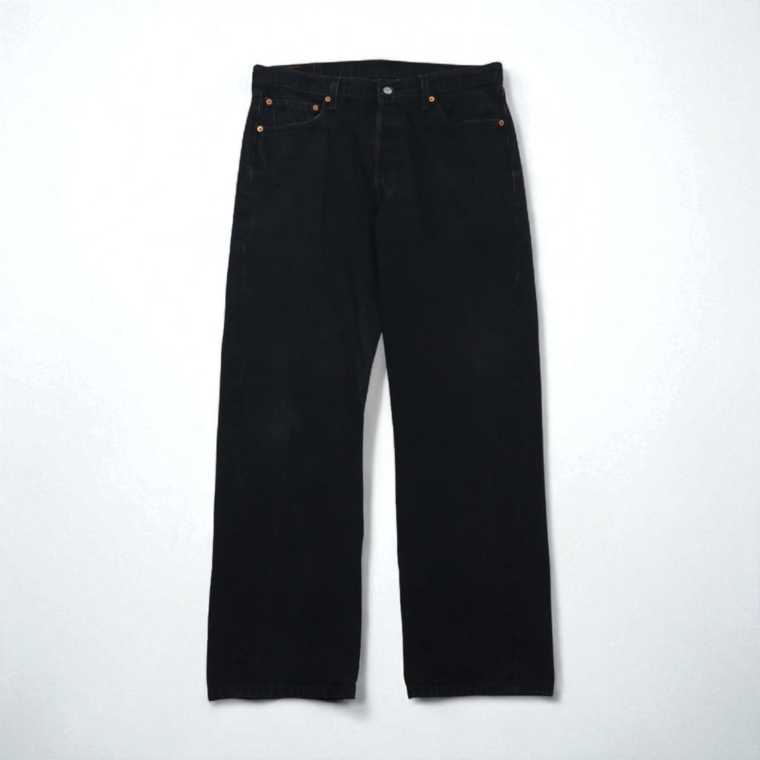 Levi's 00s 501 Black Denim Jeans, Size L, Straight Fit, 0660