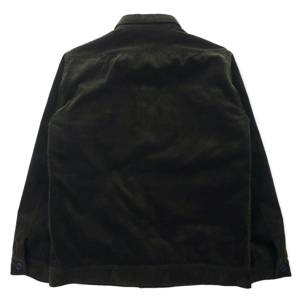 LACOSTE コーデュロイ オーバージャケット カバーオール 48 ブラウン コットン Corduroy Oversized Loosely Jacket BH028E 日本製