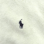 Polo Ralph Lauren 90年代 ジップパーカー フリースジャケット M ホワイト スモールポニー刺繍