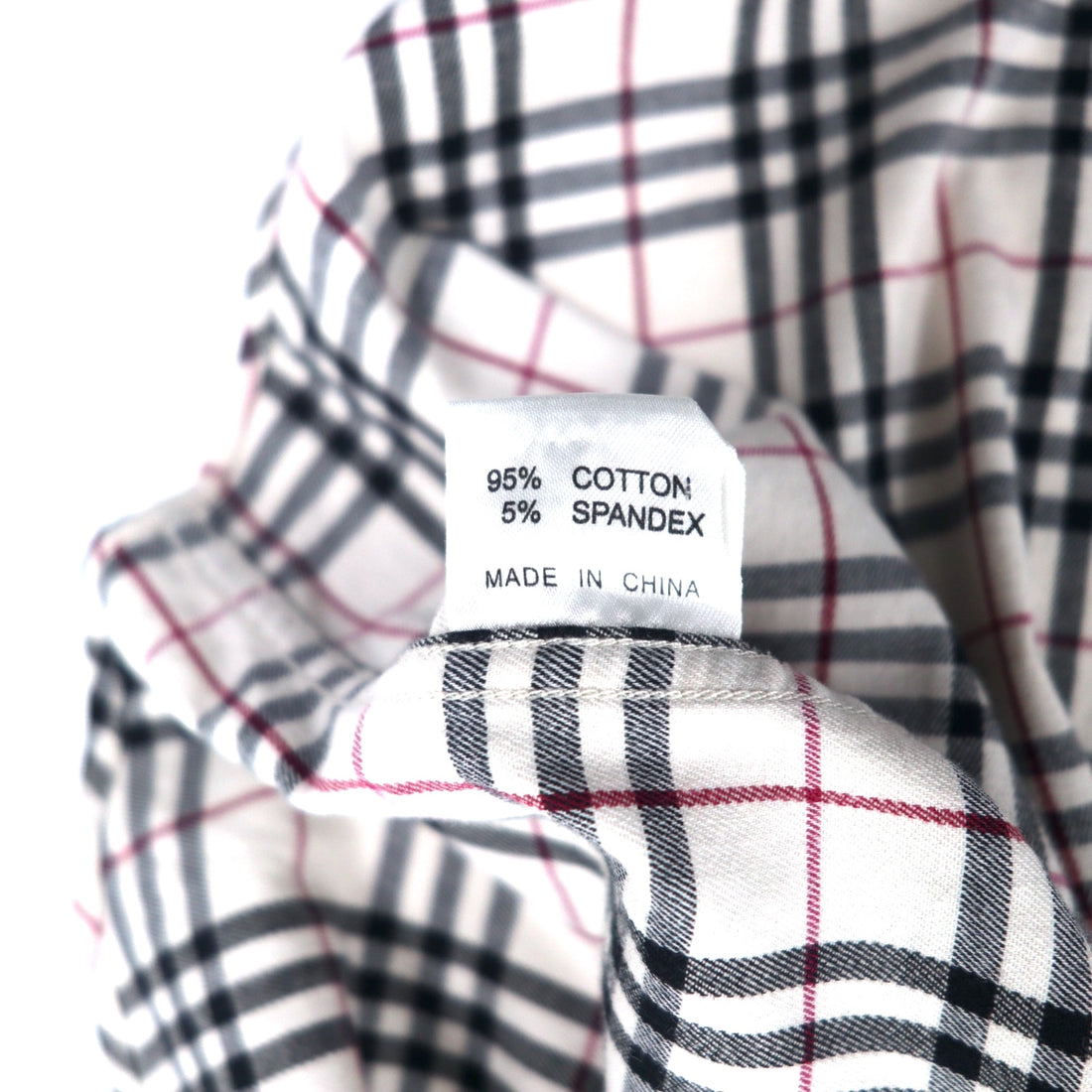 BURBERRY ノバチェック ボタンダウンシャツ M ホワイト コットン ストレッチ ワンポイントロゴ刺繍