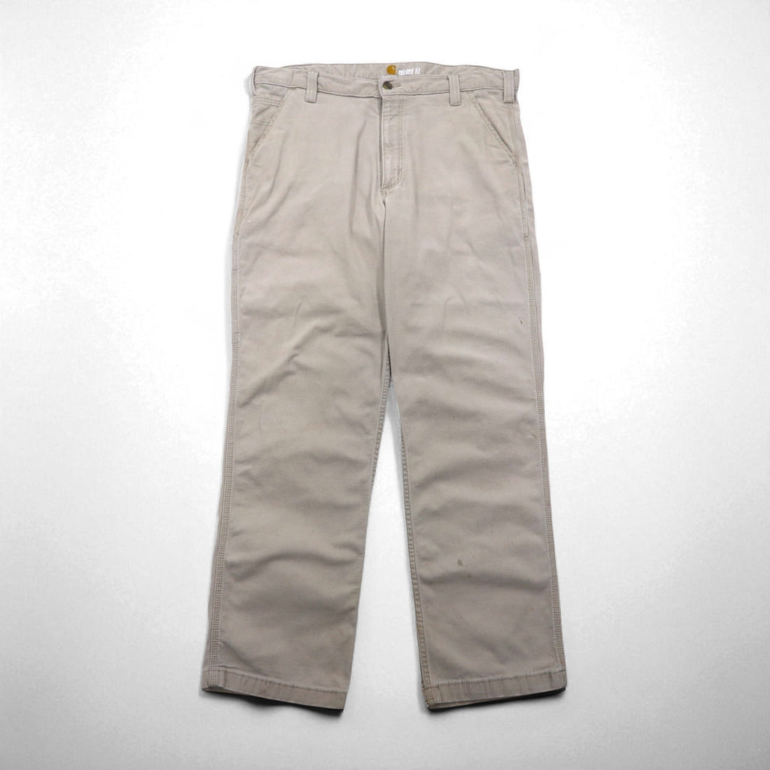 Carhartt Chino Work Pants, XL, Beige, Cotton, Relaxed Fit, 102291 232