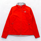 THE NORTH FACE Apex Softshell Jacket M Orange Fleece Liner Waterproof US Standard Made in Nicaragua