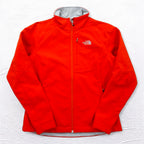 THE NORTH FACE Apex Softshell Jacket M Orange Fleece Liner Waterproof US Standard Made in Nicaragua