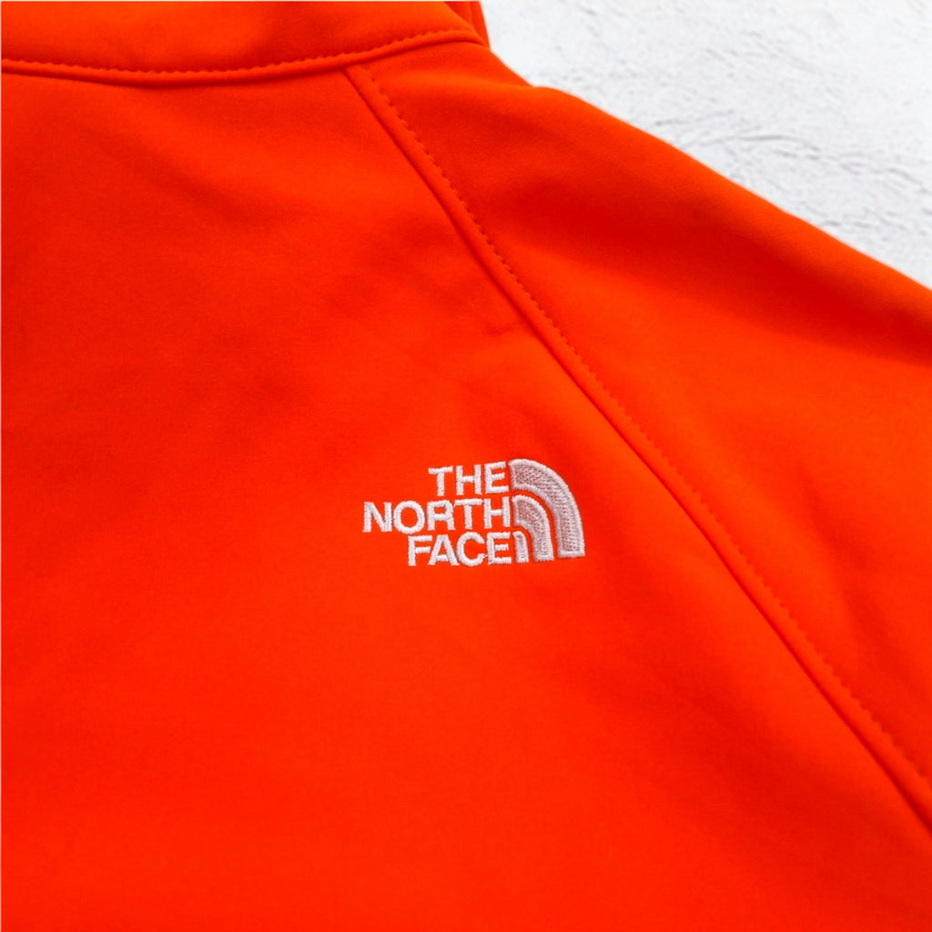THE NORTH FACE Apex Softshell Jacket M Orange Fleece Liner Waterproof US Standard Made in Nicaragua