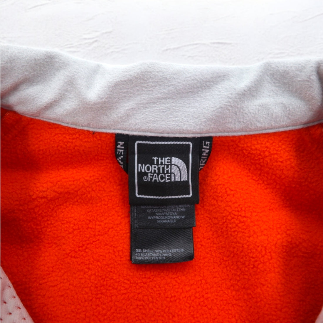 THE NORTH FACE Apex Softshell Jacket M Orange Fleece Liner Waterproof US Standard Made in Nicaragua
