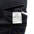 Brooks Brothers 2B Tailored Jacket Blue Leather M Gray CANONICO Wool