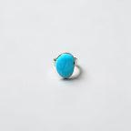 Vintage Turquoise Ring, Silver