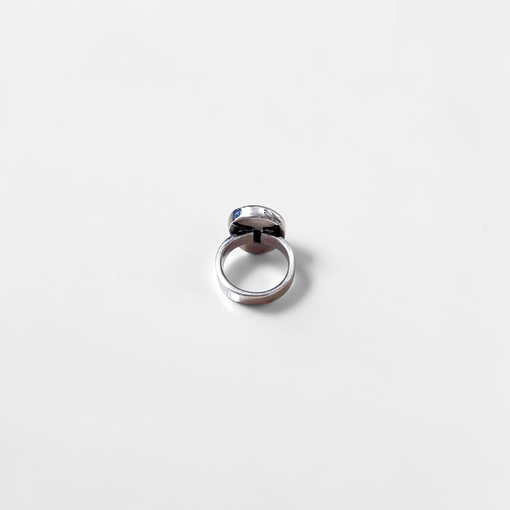 Vintage Turquoise Ring, Silver