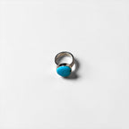 Vintage Turquoise Ring, Silver