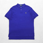 Polo by Ralph Lauren 90年代 ポロシャツ L ブルー コットン スモールポニー刺繍
