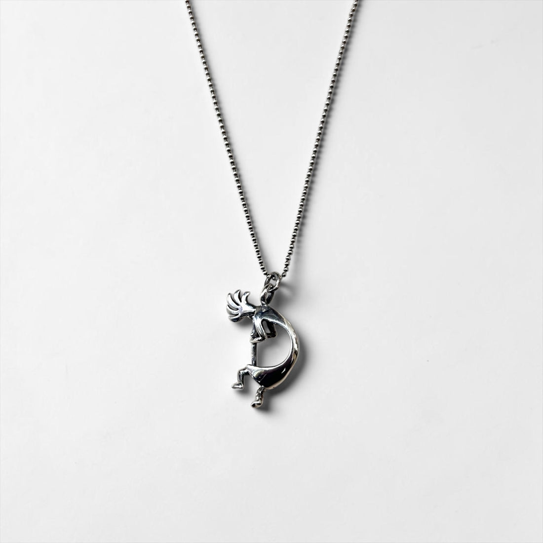 Hopi Indian Jewelry ココペリ ホピ族 インディアンジュエリー ネックレス シルバー ボールチェーン