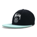 stussy CAPZ × STARTER Baseball Cap Snapback FREE Black Acrylic Wool Chanel Logo