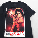 MICHAEL JACKSON Michael Jackson Music Artist T-shirt L Black THRILLER Made in Mexico