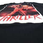 MICHAEL JACKSON Michael Jackson Music Artist T-shirt L Black THRILLER Made in Mexico