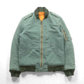 Japan Vintage Flight Jacket Inpaichthys kerri MA-1 Distressed S Khaki Made in