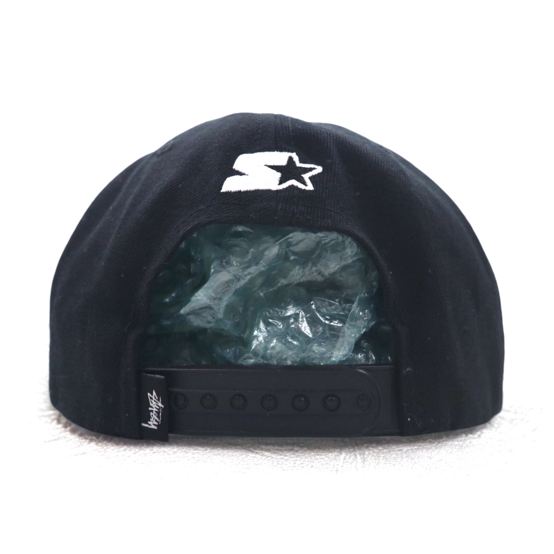 stussy CAPZ × STARTER Baseball Cap Snapback FREE Black Acrylic Wool Chanel Logo