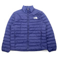 日本然リトテ-古着オンライン-THE NORTH FACE 550フィルパワー FLARE DOWN JACKET フレア ダウンジャケット L ネイビー ナイロン ロゴ刺繍 ドローコード NF0A55XG-THE NORTH FACE 550 Fill Power FLARE DOWN JACKET Flare Puffer Jacket L Navy Nylon Logo Embroidery Drawcord NF0A55XG