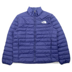 日本然リトテ-古着オンライン-THE NORTH FACE 550フィルパワー FLARE DOWN JACKET フレア ダウンジャケット L ネイビー ナイロン ロゴ刺繍 ドローコード NF0A55XG-THE NORTH FACE 550 Fill Power FLARE DOWN JACKET Flare Puffer Jacket L Navy Nylon Logo Embroidery Drawcord NF0A55XG