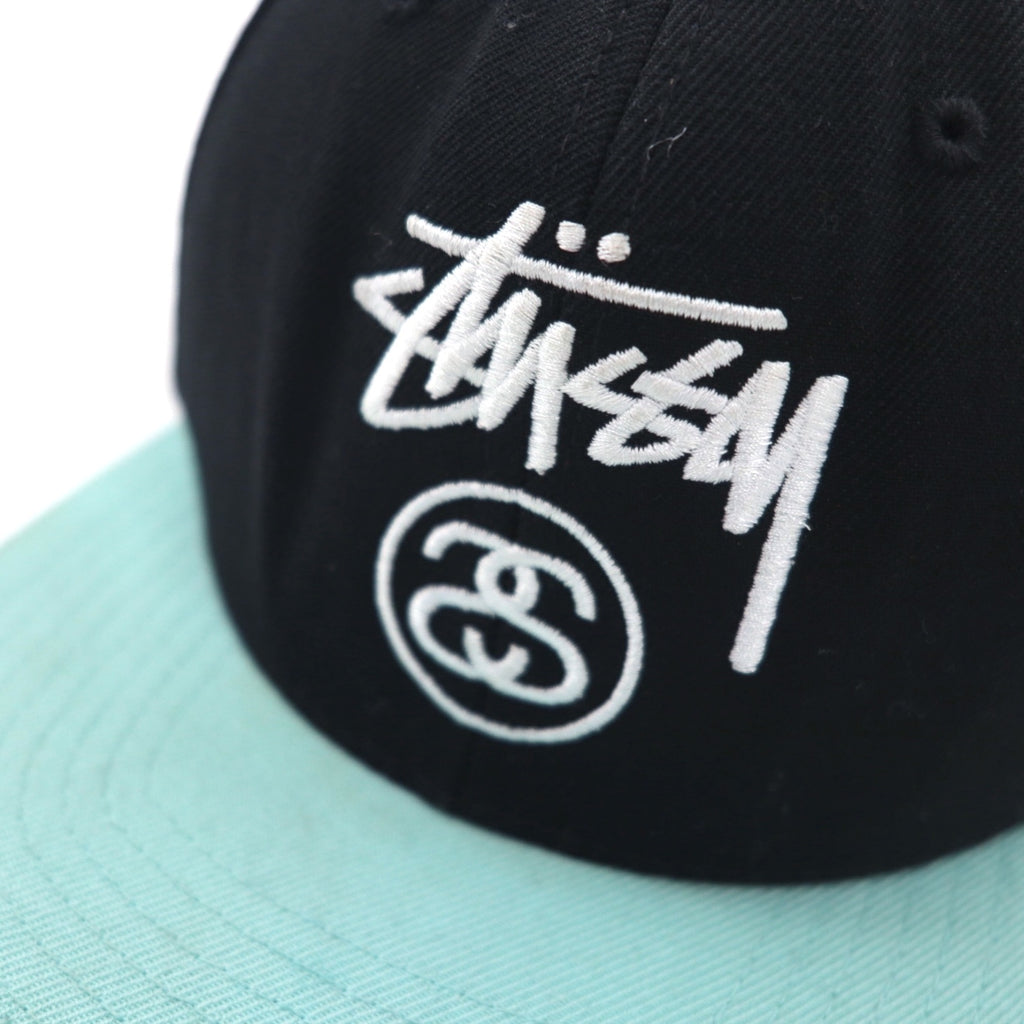 stussy CAPZ × STARTER Baseball Cap Snapback FREE Black Acrylic Wool Chanel Logo