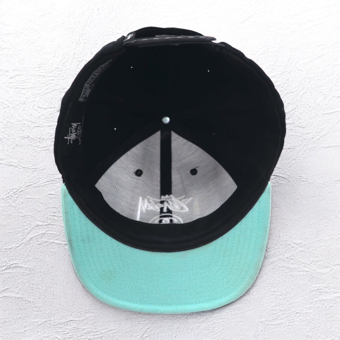 stussy CAPZ × STARTER Baseball Cap Snapback FREE Black Acrylic Wool Chanel Logo