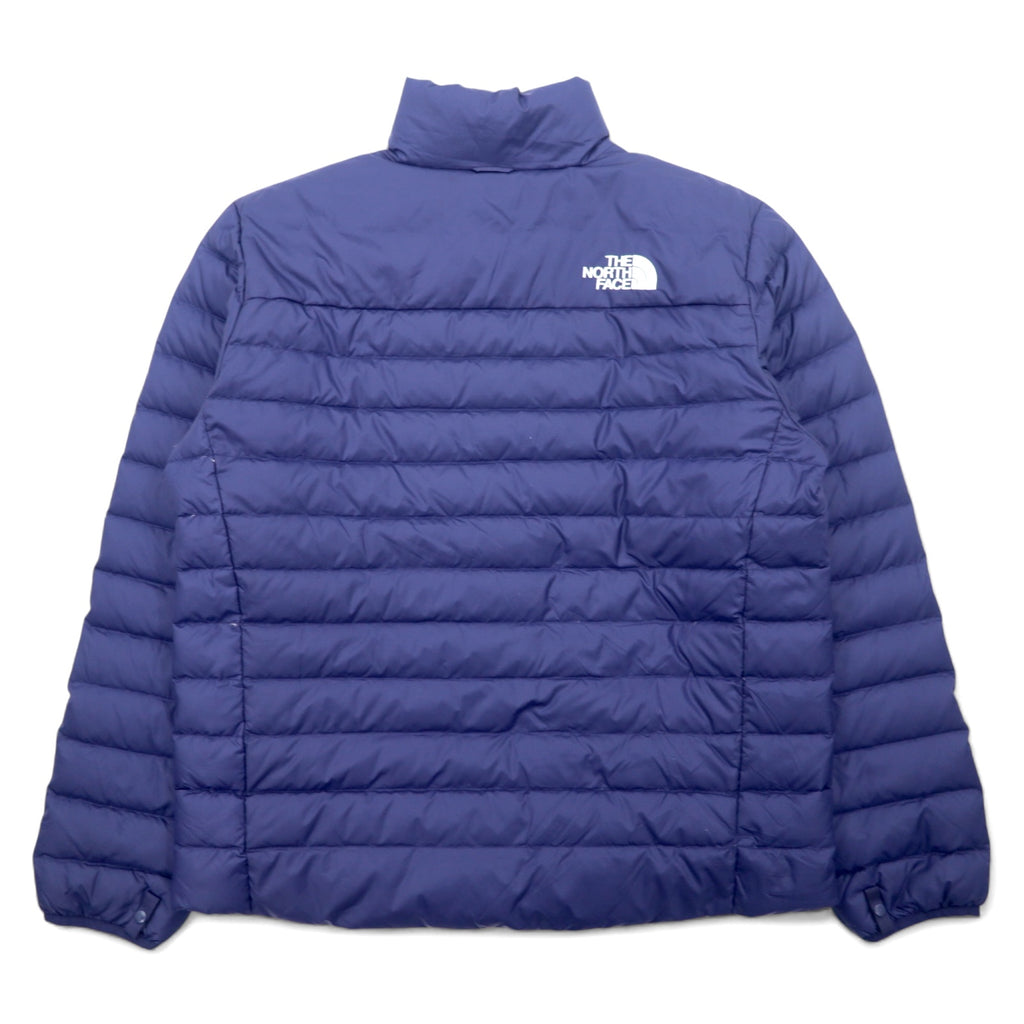 THE NORTH FACE 550 Fill Power FLARE DOWN JACKET Flare Down Jacket L Navy Nylon Logo Embroidery Drawstring NF0A55XG